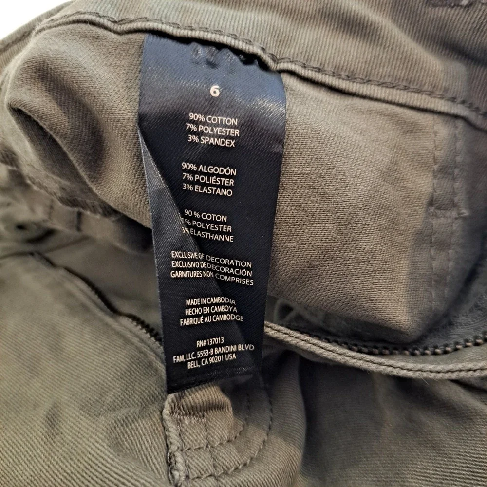 Banana Republic Womens Twill Pants 6 Olive NWT High Rise Utility 1731-266